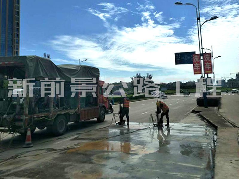 公路压(yā)浆钻孔施工